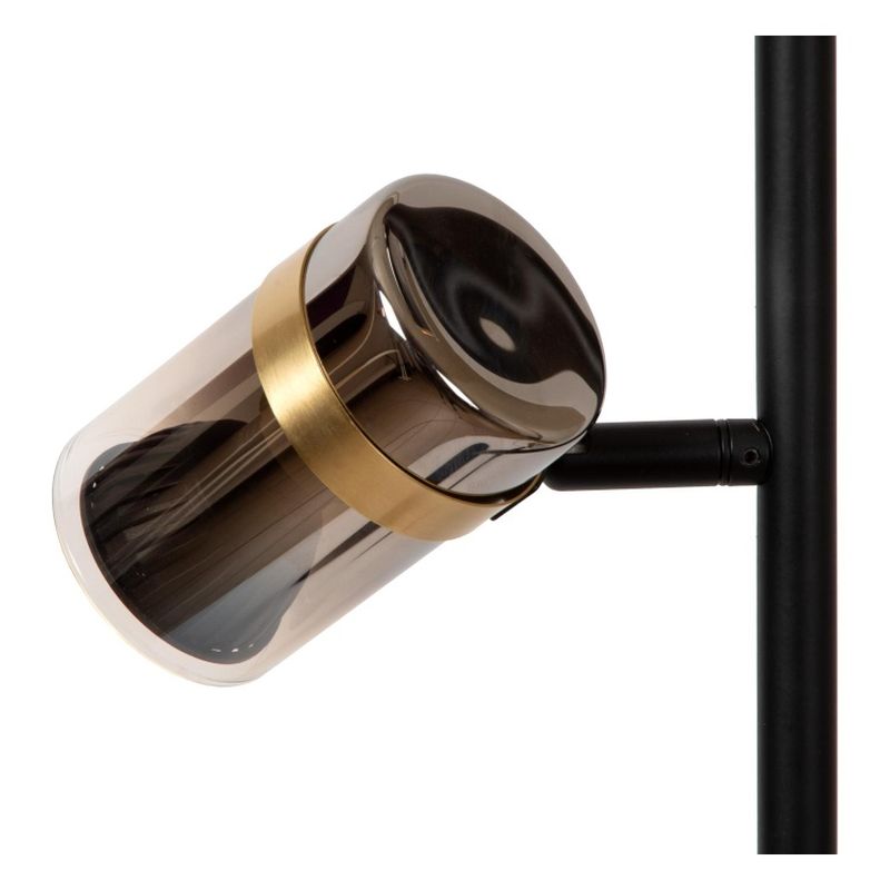 Lucide UPTON - Stojacia lampa - 3xGU10 - Smoke Grey